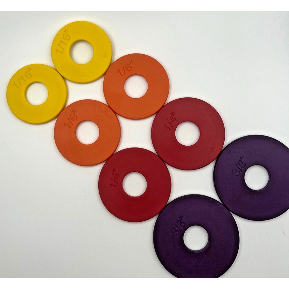 Adjustable Rolling Pin Replacement Guide Rings Original Set 8 Dough Spacers